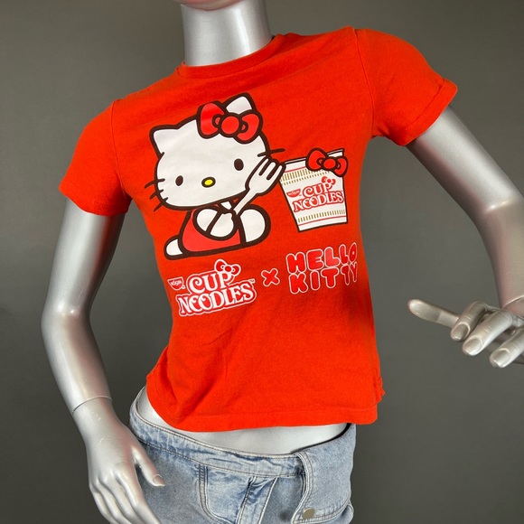 Hello Kitty Tops - Hello Kitty x Cup Noodles Baby Tee